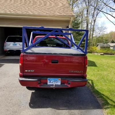 Truck not for sale, selling the handmade boat rack 
