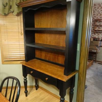 2 pc matching china cabinet on spindle legs w/ 1 d ...