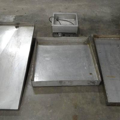Lot of 3 Stainless Drains/ Could Use For Scrap