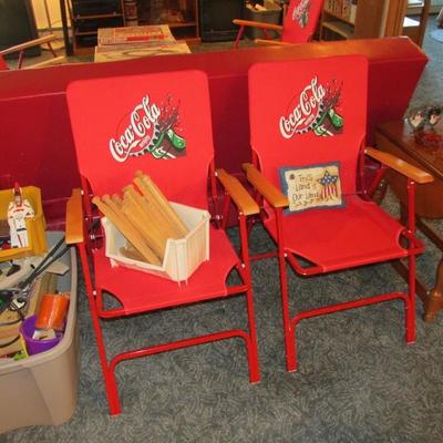 Coca Cola tailgating chairs
