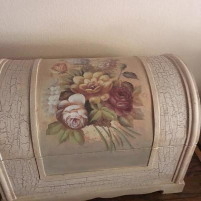 Hand painted toy boxes can be used for anything you would like to store