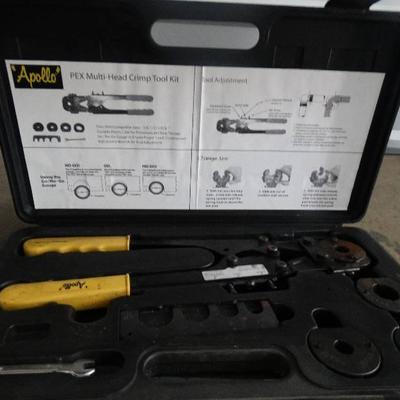 Pex multi head crimp tool kit.