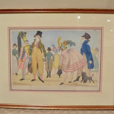 William Heath hand-colored caricature