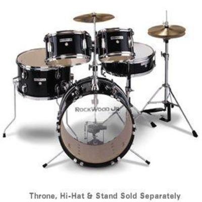 Hohner Rockwood Jr Drum Set - Black Finish 5 Piece ...