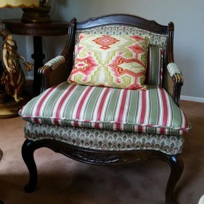 match pair French bergere chairs