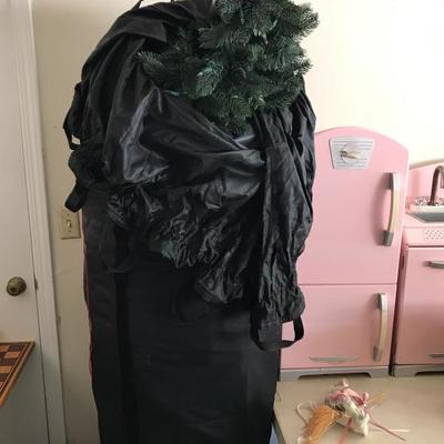 Christmas tree in carry bag