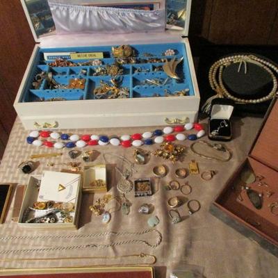 Vintage jewelry, costume, sterling, and gold