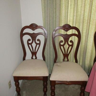 Upholstered Dining chairs, 6 total