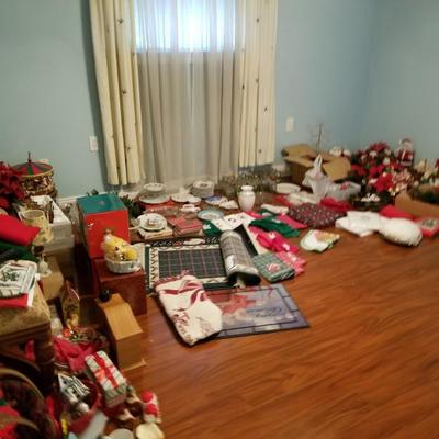 Room full of Christmas/holiday....
