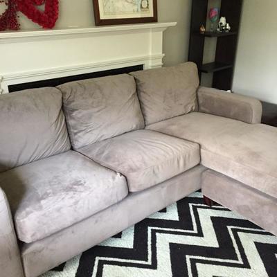 Grey sectional.