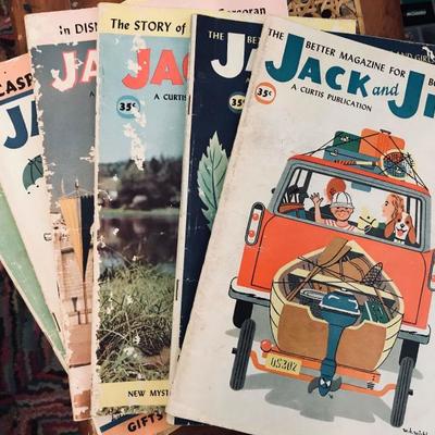 Jack and Jill. The better magazine for boys and girls. June 1959, August 1959, November 1959, May 1960, June 1960 and July 1960. $10 each.