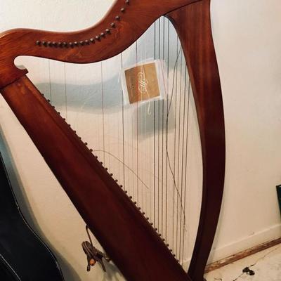 Handmade Irish harp made by Nial Imbusch. Limerick. 