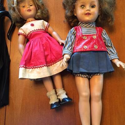 Vintage Dolls including several Shirley Temple Dolls