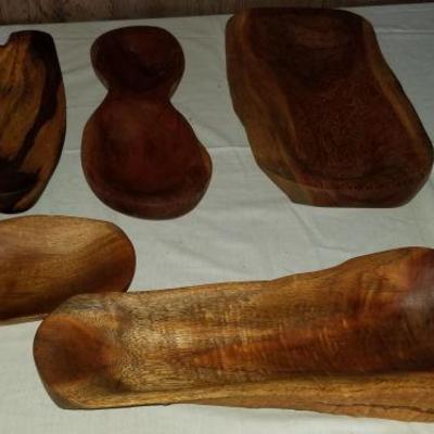 HWS119 Super Solid Wood Carved Tray Selection