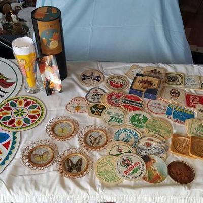 HWS018 Huge Assortment of Vintage Coasters & More
