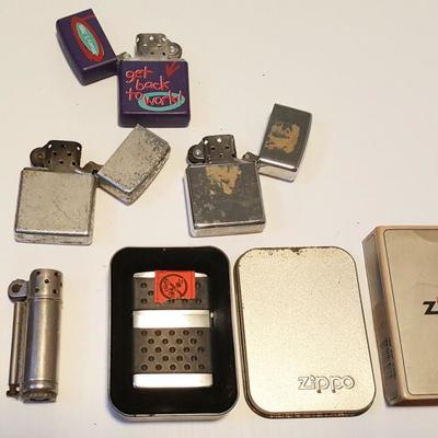 HWS183 Vintage Lighters Lot - Zippo, Playboy, More