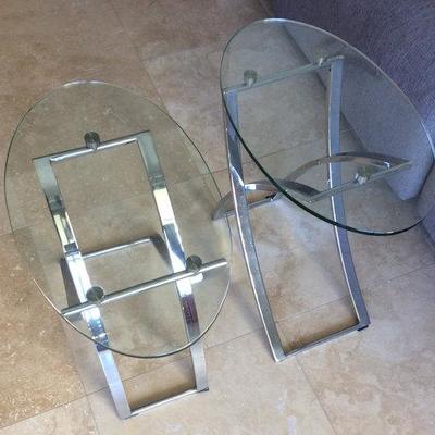 WWL002 Inspiration Furniture Glass Top End Tables