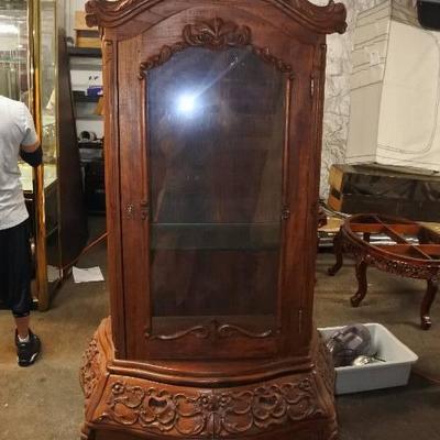 Beautiful Hand Carved Cabinet with two hidden draw ...