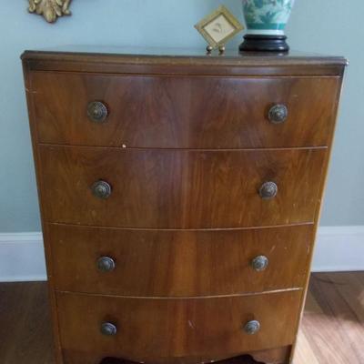 Walnut chest of drawers $250
30 X 19 X 39
