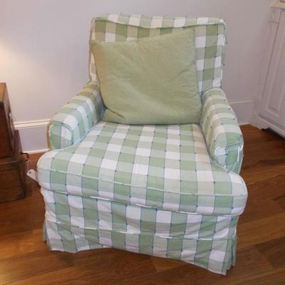 Slip covered chair $120