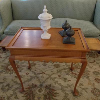 Custom made satin wood tea table $795
28 X 18 X 28