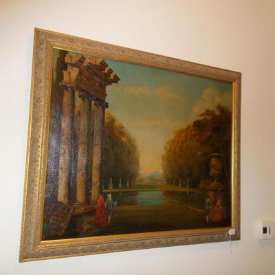 French oil on canvas $350