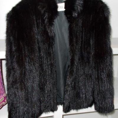 Black mink jacket $150