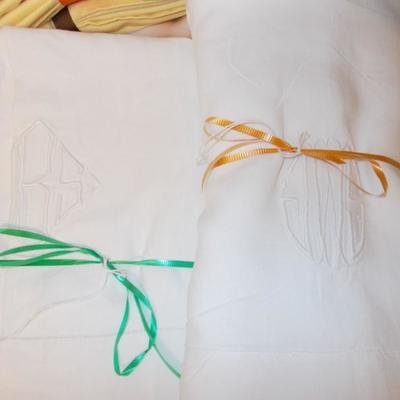 Monogrammed linens