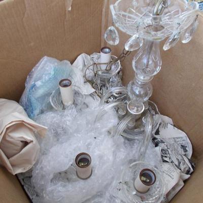 Crystal chandelier "as is" $60