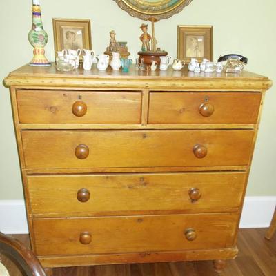 Pine chest of drawers $195
40 X 16 1/2 X 40"