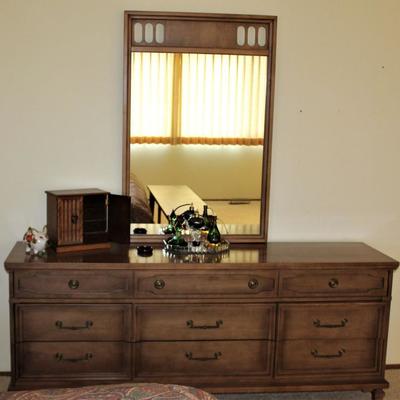 Dresser with mirror.