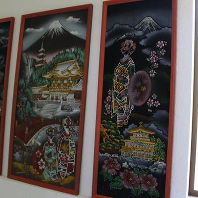 Asian art panels