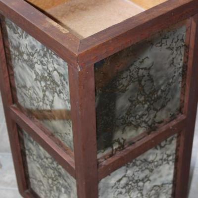 Unique mirrored plant stand (on wheels)