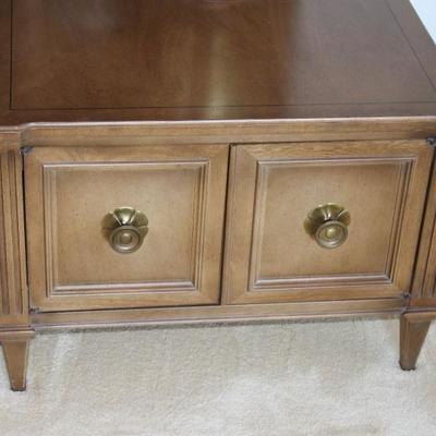 Pair of wood end tables.