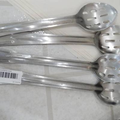 4 slotted serving spoons