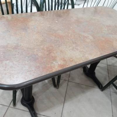 Double pedestal dining table- 5 ft x 30