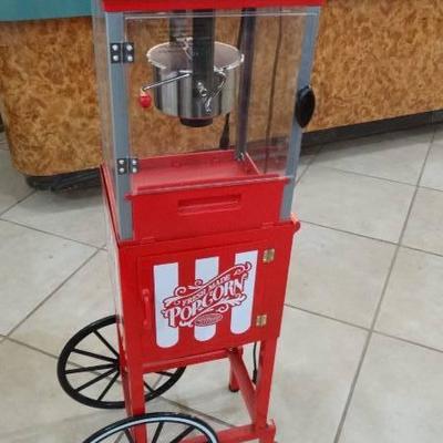 Nostolgia Hot & Fresh popcorn machine w/ stand- Ne ...