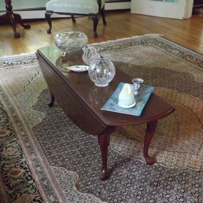 Drop Leaf Coffee Table. Rug Unavailable