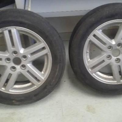 Pair of Tires with Rims