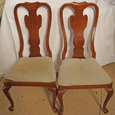 Lot of 2 Dining Chairs - Some Damage to the Cushio ...