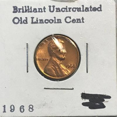 1968 Lincoln Head Penny - From Old Coin Collection