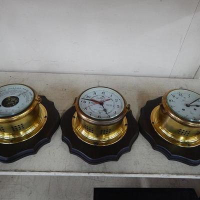 Schatz Mariner Clock,Tide Clock,Baromete