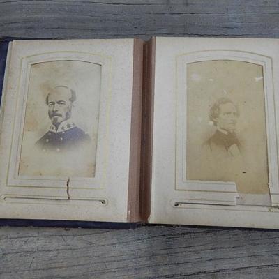 19th C.Photo Album,Civil War Gen,Stud.card
