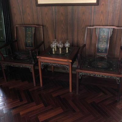 Family Heritage Estate Sales, LLC. New Jersey Estate Sales/ Pennsylvania Estate Sales. Oriental Chairs and Table.