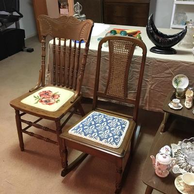 Antique rocker and chair