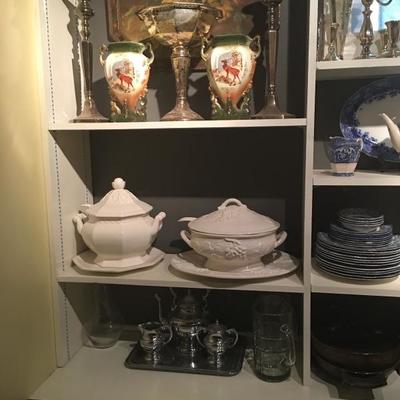 An assortment of China for entertaining