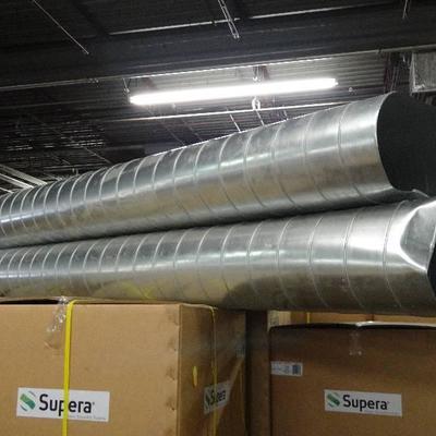 Lot of (2) 10' Oval Ducts