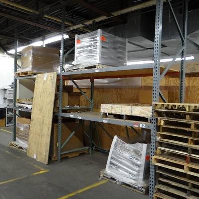 2 Section Of Pallet Racking With (2) Shelves Per O ...