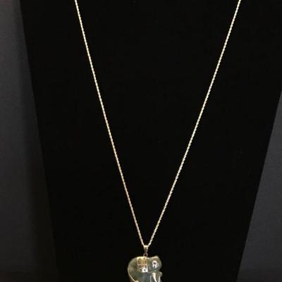 Gold Chain w/ Elephant Pendant