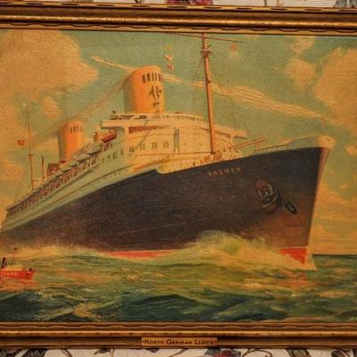 STEAM SHIP ADVERTISING POSTERÂ Â 
